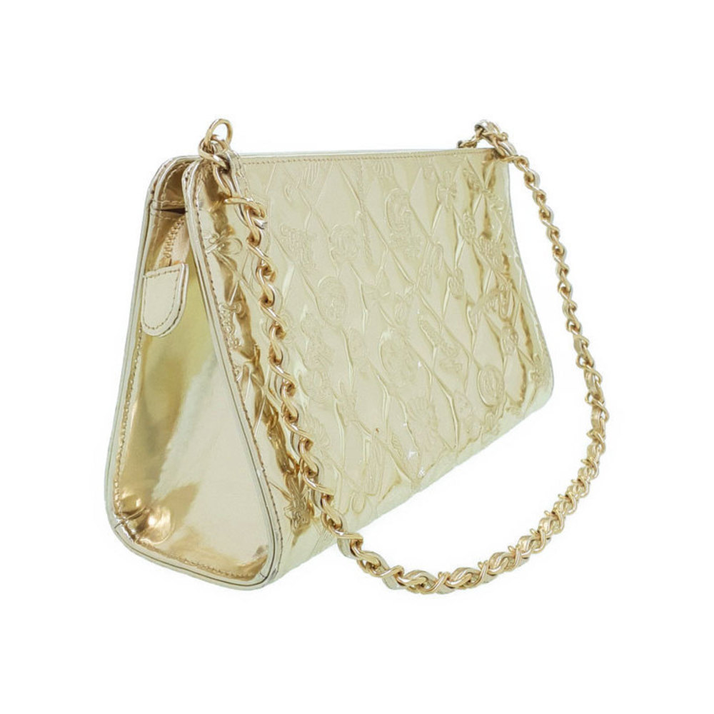 Chanel Symbol Shoulder Charm Chain Black Icon Bag